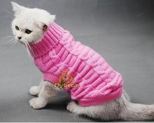 Load image into Gallery viewer, NEW Dog Cat Sweater Sphinx Cat Coat Spagetti Warm Autumn Winter  Pet Jumper Cat Clothes For Small Cat Dog Pets
