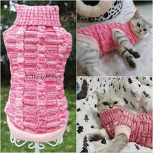 Load image into Gallery viewer, NEW Dog Cat Sweater Sphinx Cat Coat Spagetti Warm Autumn Winter  Pet Jumper Cat Clothes For Small Cat Dog Pets
