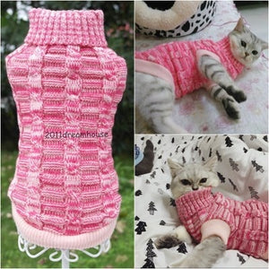 NEW Dog Cat Sweater Sphinx Cat Coat Spagetti Warm Autumn Winter  Pet Jumper Cat Clothes For Small Cat Dog Pets