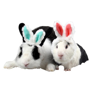 Adeeing Pets Cat Guinea Pig Hats Keep Warm Accessories Lovely Ears Rabbit Ear Headgear