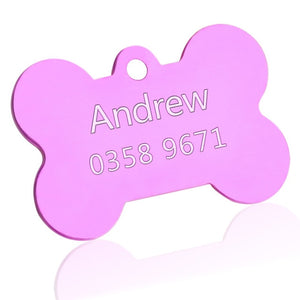 Customized Dogs Collars Harnesses Dog Sheet Personalized Dogs ID Tag Cats Collar Dog Name Phone Pet Product3