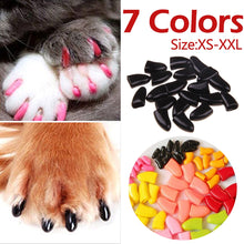 Load image into Gallery viewer, 20pcs Soft Cat Nail Caps Cat Nail Cover Paw Claw Pet Accessories Silicone Nail Protector Size XS S M L XL XXL
