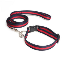Load image into Gallery viewer, Dog or Cat Leash Collar Set 50&quot; Length Leash 10&quot;~20&quot; Adjustable Collar Pet Outdoor Walk Leash Collar Set Fashion Pet Decoration
