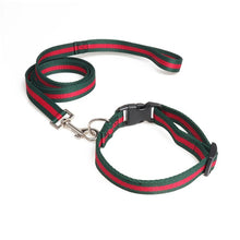 Load image into Gallery viewer, Dog or Cat Leash Collar Set 50&quot; Length Leash 10&quot;~20&quot; Adjustable Collar Pet Outdoor Walk Leash Collar Set Fashion Pet Decoration
