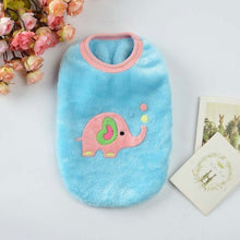 Load image into Gallery viewer, 2019 New Warm Fleece Pet Clothes Cute Cartoon Puppy Shirts for Dogs Cat Vest T Shirt Pet Christmas Costume for Kitten Teacup 10E
