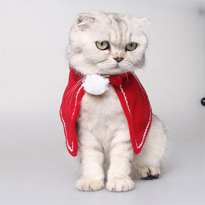 New Red Christmas Clothes For Cat Pet Dog Costumes Product Cloaks Pet Product Cat Dog Costumes New Year Gift For Dogs