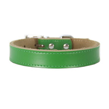 Load image into Gallery viewer, pawstrip XS-XL Genuine Leather Dog Collar Adjustable Pet Cat Collar Chihuahua Puppy Neck Strap
