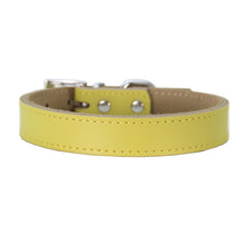 Load image into Gallery viewer, pawstrip XS-XL Genuine Leather Dog Collar Adjustable Pet Cat Collar Chihuahua Puppy Neck Strap
