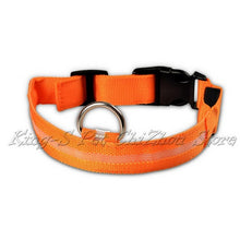 Load image into Gallery viewer, 2.5cm Wide XS-XL Nylon Pet Dog Collar LED Light Night Safety Glowing Pet Supplies Cat LED Dog Collar For Small Dogs LED Collars
