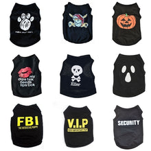 Load image into Gallery viewer, Cat Clothes Puppy Shirt For Dogs Halloween Cat Vest Small Dog Clothing Pet T-shirt Summer Dog Clothes Ropa Perro Yorkie Bulldog
