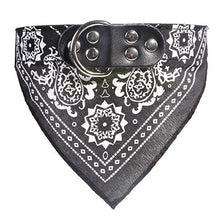 Load image into Gallery viewer, Puppy Neckerchief Adjustable Pet Dog Cat Neck Bandana Collar Scarf Accessories for Cats &amp; Small Dogs Black Red Blue Pink Purple
