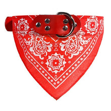 Load image into Gallery viewer, Puppy Neckerchief Adjustable Pet Dog Cat Neck Bandana Collar Scarf Accessories for Cats &amp; Small Dogs Black Red Blue Pink Purple
