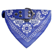 Load image into Gallery viewer, Puppy Neckerchief Adjustable Pet Dog Cat Neck Bandana Collar Scarf Accessories for Cats &amp; Small Dogs Black Red Blue Pink Purple
