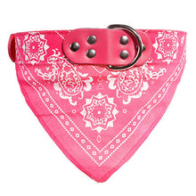 Load image into Gallery viewer, Puppy Neckerchief Adjustable Pet Dog Cat Neck Bandana Collar Scarf Accessories for Cats &amp; Small Dogs Black Red Blue Pink Purple
