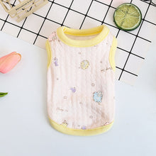 Load image into Gallery viewer, Cub Dog Clothes Cotton Soft Puppy Cats Vest Print Flower Newborn Small Dogs /Cats Vests Chihuahua Pet Clothing XXS/XS
