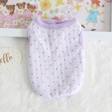 Load image into Gallery viewer, Cub Dog Clothes Cotton Soft Puppy Cats Vest Print Flower Newborn Small Dogs /Cats Vests Chihuahua Pet Clothing XXS/XS
