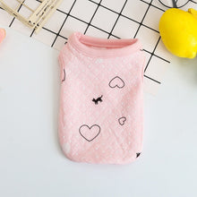 Load image into Gallery viewer, Cub Dog Clothes Cotton Soft Puppy Cats Vest Print Flower Newborn Small Dogs /Cats Vests Chihuahua Pet Clothing XXS/XS
