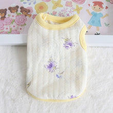 Load image into Gallery viewer, Cub Dog Clothes Cotton Soft Puppy Cats Vest Print Flower Newborn Small Dogs /Cats Vests Chihuahua Pet Clothing XXS/XS
