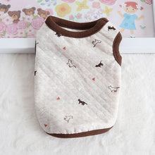 Load image into Gallery viewer, Cub Dog Clothes Cotton Soft Puppy Cats Vest Print Flower Newborn Small Dogs /Cats Vests Chihuahua Pet Clothing XXS/XS
