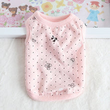 Load image into Gallery viewer, Cub Dog Clothes Cotton Soft Puppy Cats Vest Print Flower Newborn Small Dogs /Cats Vests Chihuahua Pet Clothing XXS/XS

