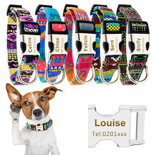 Load image into Gallery viewer, Customized Dog Cat Collar Personalized ID Collar Engrave Free Pet Name Tel Engraving Necklace for Small Middle Large Dog 40
