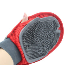 Load image into Gallery viewer, New Cat Glove For Animals Combing Cats Grooming Hackle Excellent Red Silicon Pet Massager Hair Removal Mitten Accessories
